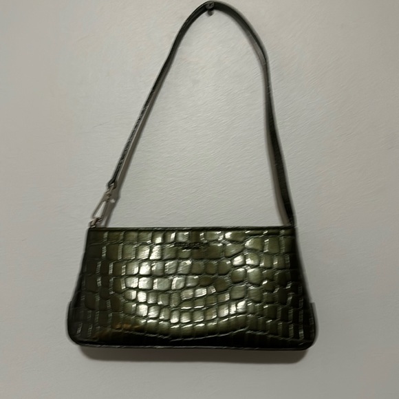 Kenneth Cole Reaction Handbags - Kenneth Kole Reaction Mini Pebble Purse Metallic Pine